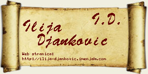 Ilija Đanković vizit kartica